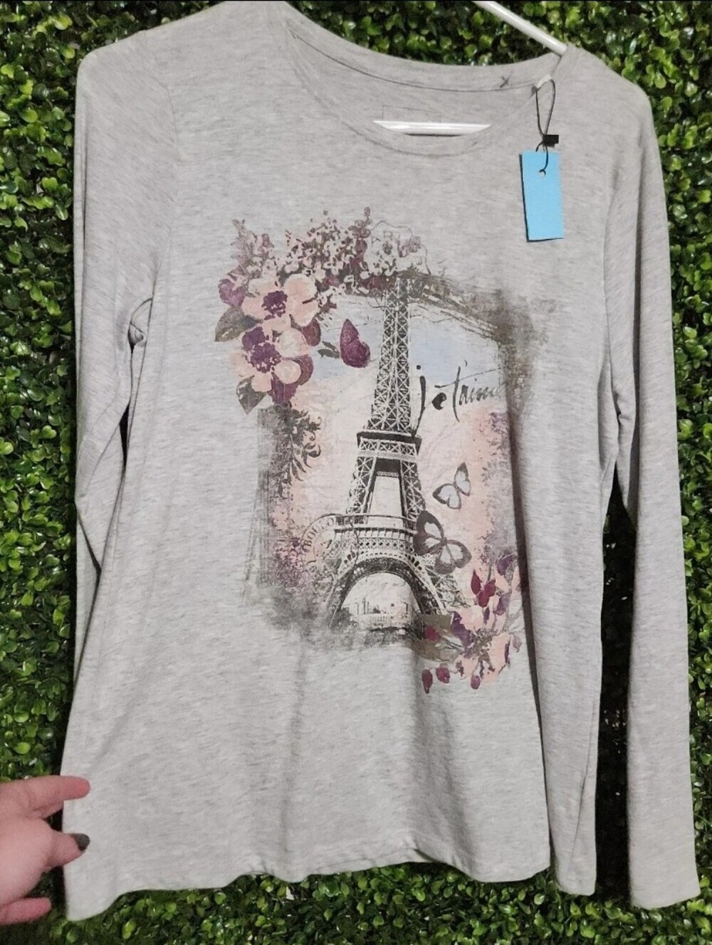 Sonoma Long Sleeve Shirt Small Paris Themed